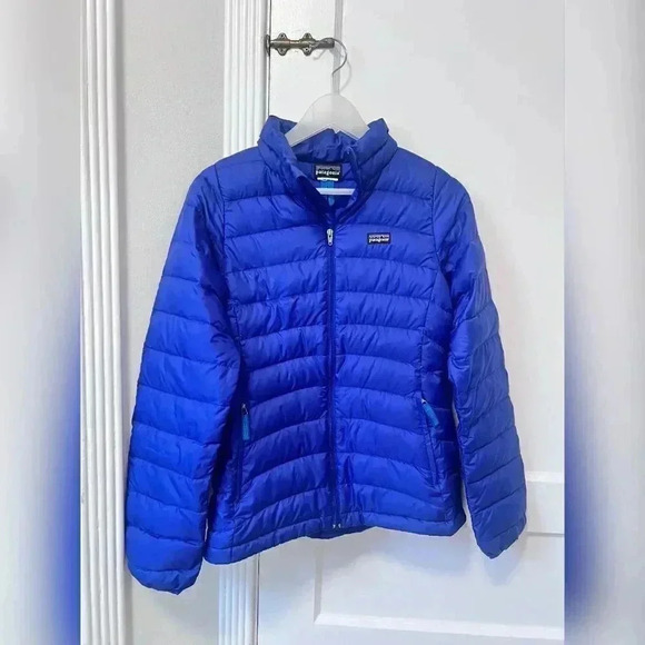 Womens Vintage Blue Patagonia Down Puffer Jacket - Picture 3 of 4